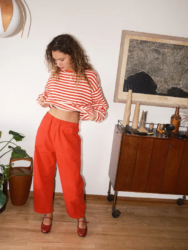 Unwind with Weekend Discounts Arc Pants - Crayon Red