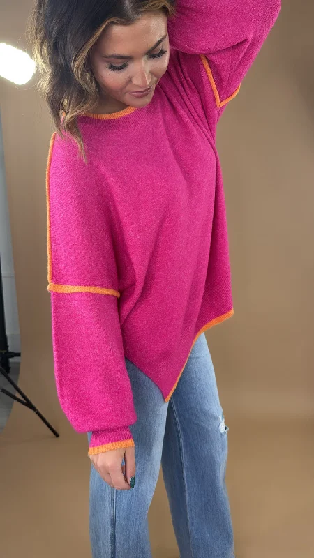 Weekend Discounts to Snag Wear Around Oversized Cozy Sweater, Pink